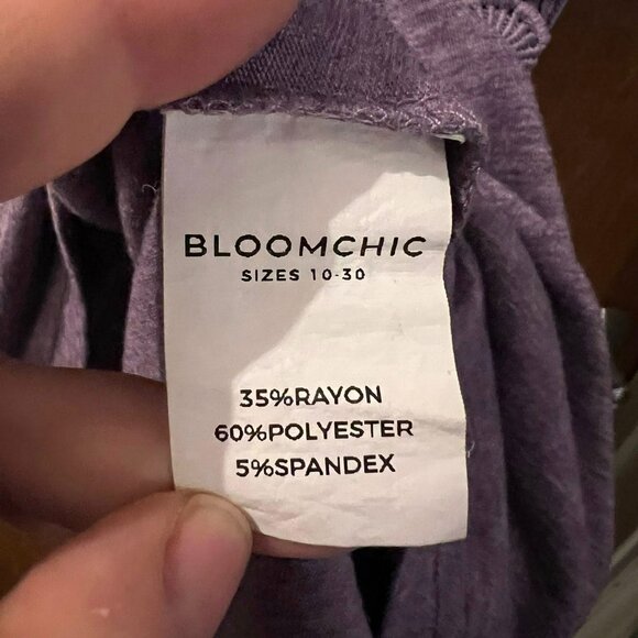 Size 28 - BloomChic - Light Purple Short Sleeve Pullover - Picture 4 of 6